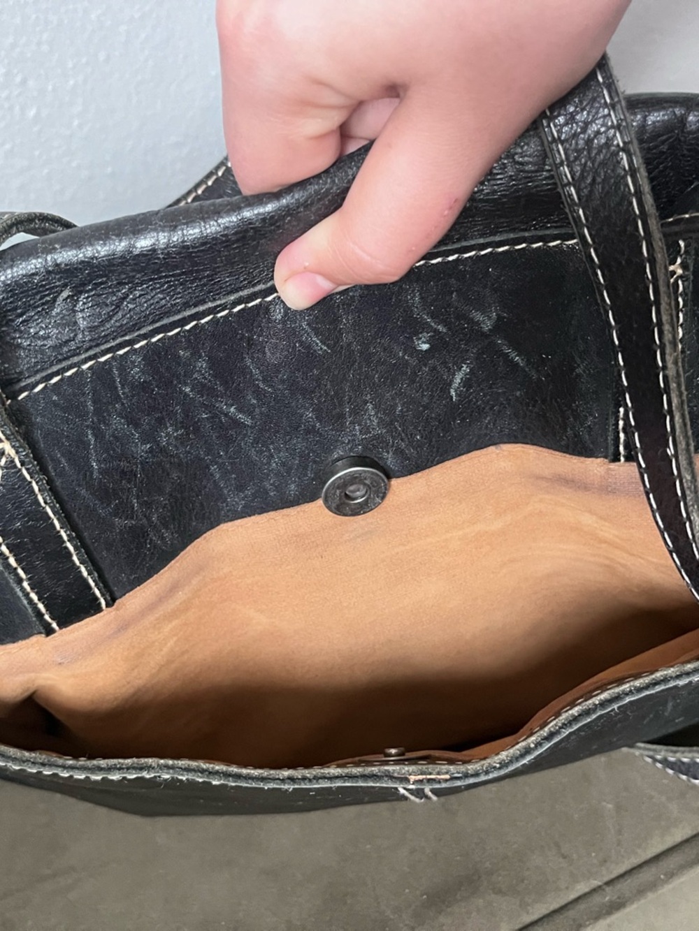 Patricia Nash Black Leather shoulder bag - Picture 7 of 12